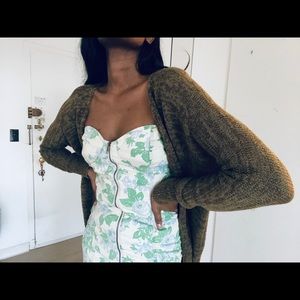 Strapless Floral Print Dress!